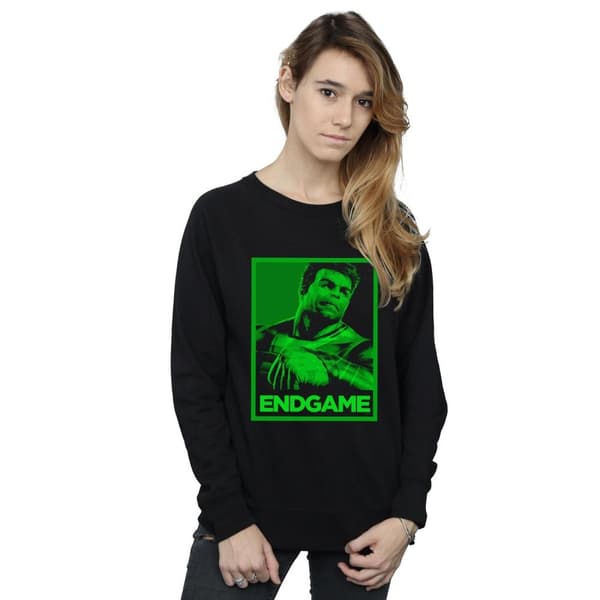 Marvel Womens/Ladies Avengers Endgame Hulk Poster Sweatshirt
