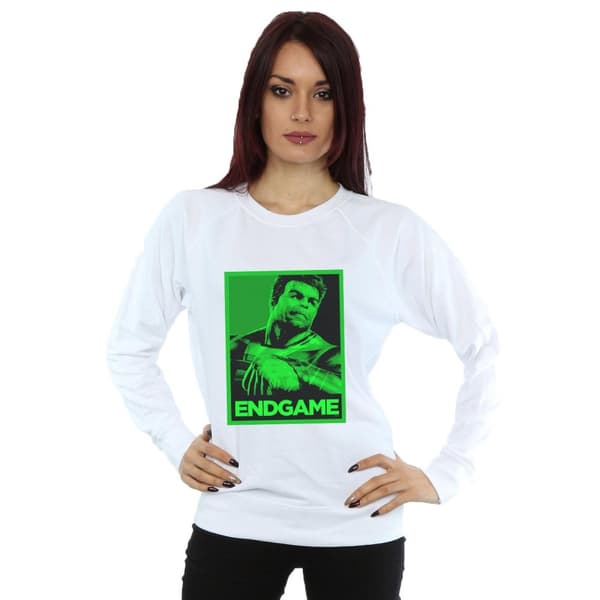 Marvel Womens/Ladies Avengers Endgame Hulk Poster Sweatshirt