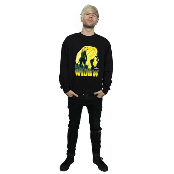 Marvel Mens Avengers Infinity War Black Widow Character Sweatshirt