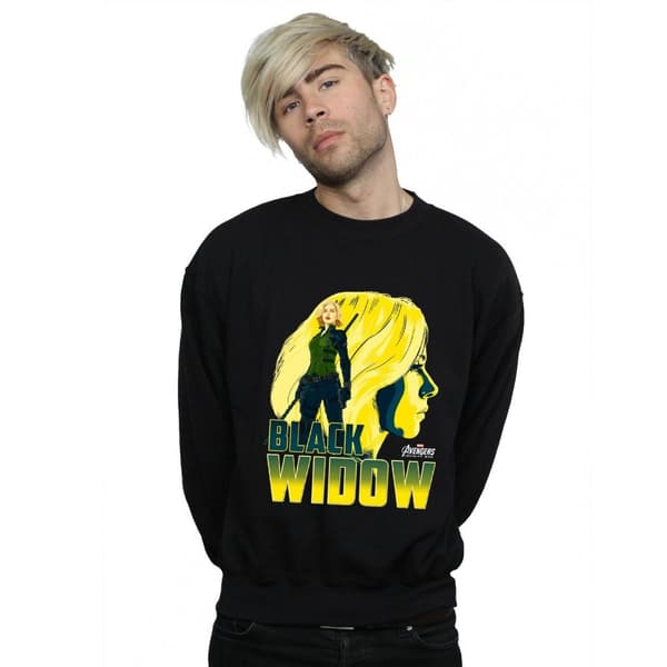 Marvel Mens Avengers Infinity War Black Widow Character Sweatshirt