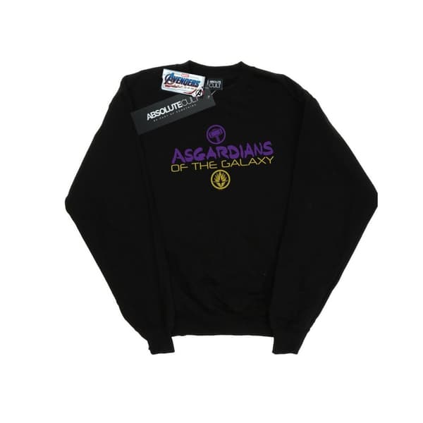 Marvel Girls Avengers Endgame Asgardians Of The Galaxy Sweatshirt Black 5-6 Years