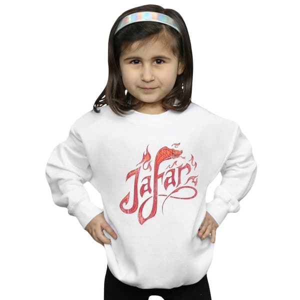Disney Tröja med logotyp för flickor Aladdin-filmen Jafar Flames