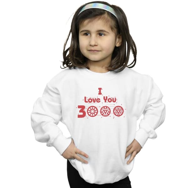 Marvel Girls Avengers Endgame I Love You 3000 Circuits Sweatshirt