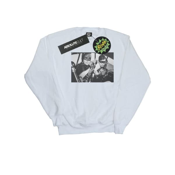 DC Comics Batman TV Series Ready For Action-tröja för flickor White 9-11 Years