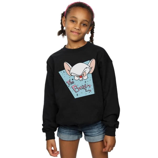 Animaniacs Girls The Brain Mugshot Sweatshirt