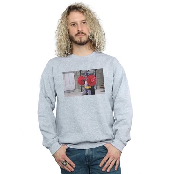 DC Comics Mens Batman TV Series Bat Gains Sweatshirt