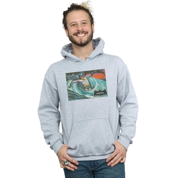 DC Comics Mens Batman TV Series Whirlpool Hoodie