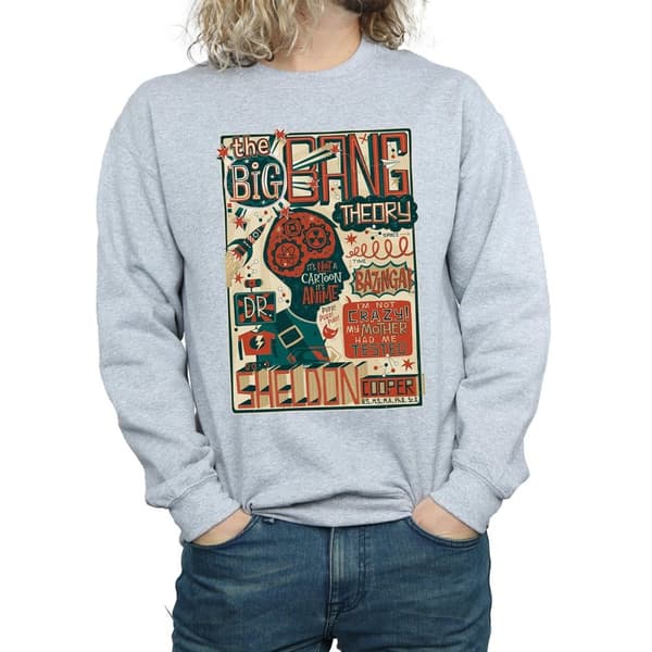 Big Bang Theory Mens Infographic Poster Sweatshirt