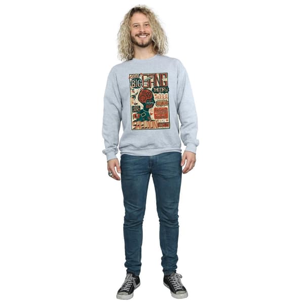 Big Bang Theory Mens Infographic Poster Sweatshirt
