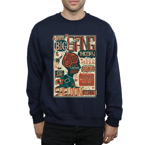 Big Bang Theory Mens Infographic Poster Sweatshirt