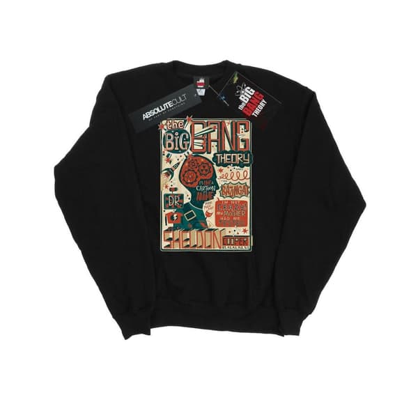 Big Bang Theory Mens Infographic Poster Sweatshirt