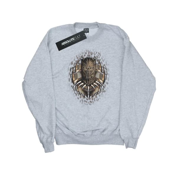 Marvel Womens/Ladies Black Panther Gold Killmonger Sweatshirt