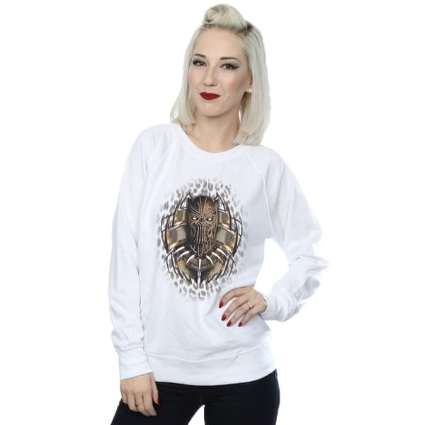 Marvel Womens/Ladies Black Panther Gold Killmonger Sweatshirt