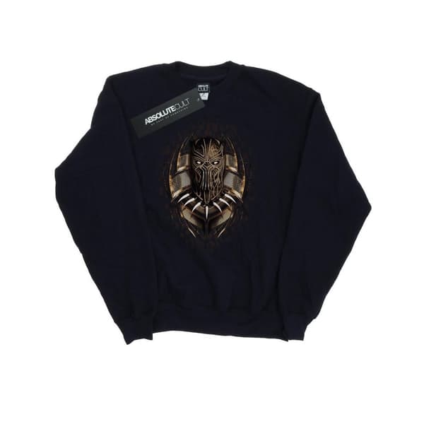 Marvel Womens/Ladies Black Panther Gold Killmonger Sweatshirt