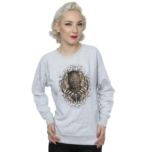 Marvel Womens/Ladies Black Panther Gold Killmonger Sweatshirt