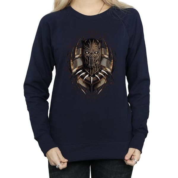 Marvel Womens/Ladies Black Panther Gold Killmonger Sweatshirt