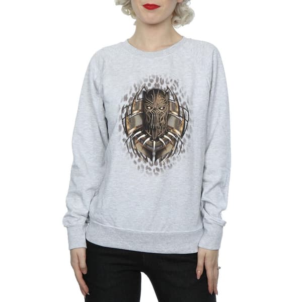 Marvel Womens/Ladies Black Panther Gold Killmonger Sweatshirt