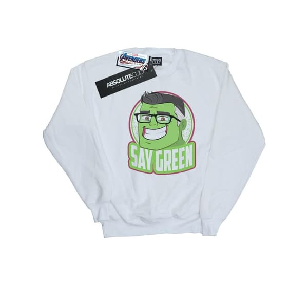 Marvel Avengers Endgame Hulk Say Green Sweatshirt för tjejer