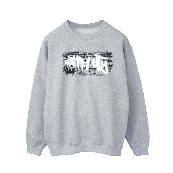 DC Comics Mens Batman Gotham City Graffiti Sweatshirt