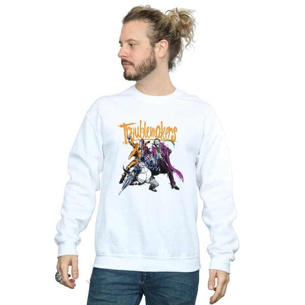 DC Comics Mens Batman Troublemakers Sweatshirt