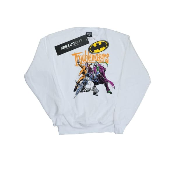 DC Comics Mens Batman Troublemakers Sweatshirt