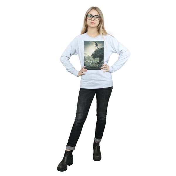 Marvel Womens/Ladies Black Panther Poster Sweatshirt