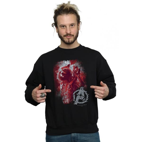 Marvel Mens Avengers Endgame Rocket Brushed Sweatshirt