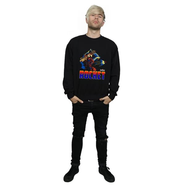 Marvel Mens Avengers Infinity War Rocket Character Sweatshirt