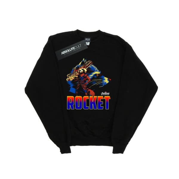 Marvel Mens Avengers Infinity War Rocket Character Sweatshirt