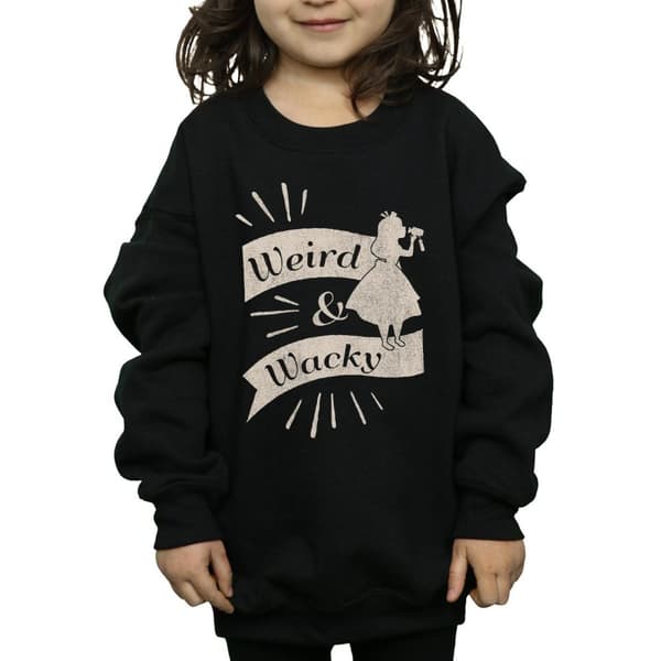 Disney Girls Alice In Wonderland Weird And Wacky Sweatshirt