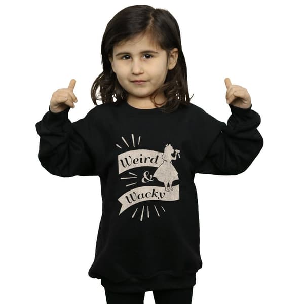 Disney Girls Alice In Wonderland Weird And Wacky Sweatshirt
