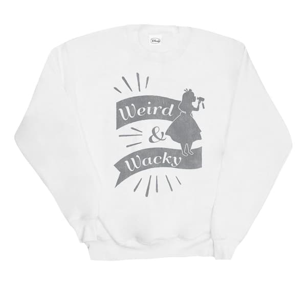 Disney Girls Alice In Wonderland Weird And Wacky Sweatshirt