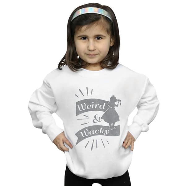 Disney Girls Alice In Wonderland Weird And Wacky Sweatshirt