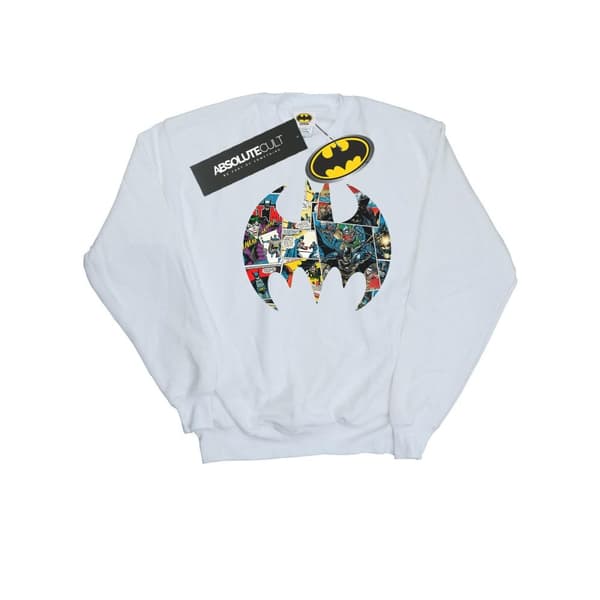 DC Comics Womens/Ladies Batman Comic Book Logo Sweatshirt