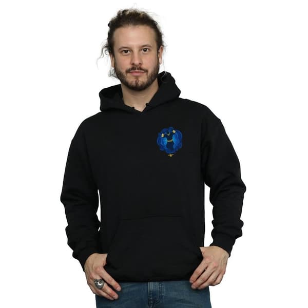 Disney Mens Aladdin Movie Genie Breast Print Hoodie