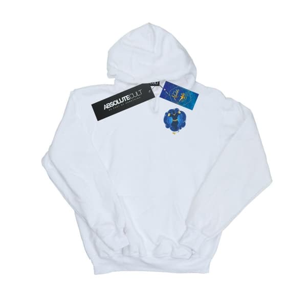 Disney Mens Aladdin Movie Genie Breast Print Hoodie