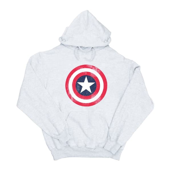 Marvel Womens/Ladies Captain America Distressed Shield Hoodie