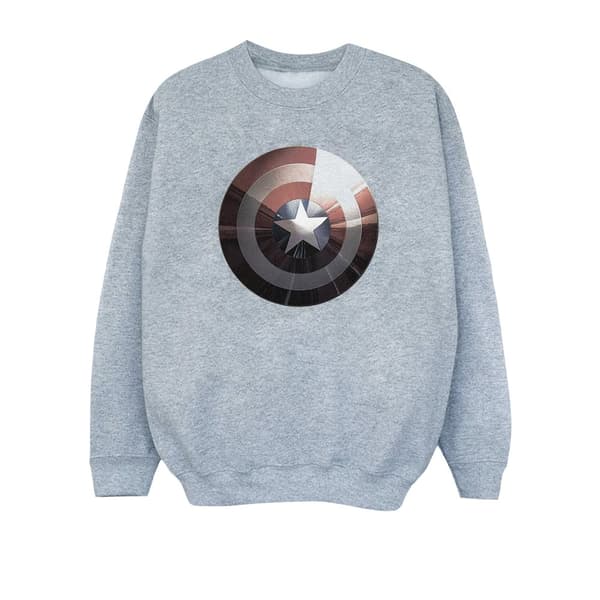 Marvel Boys Captain America Shield Shiny Sweatshirt