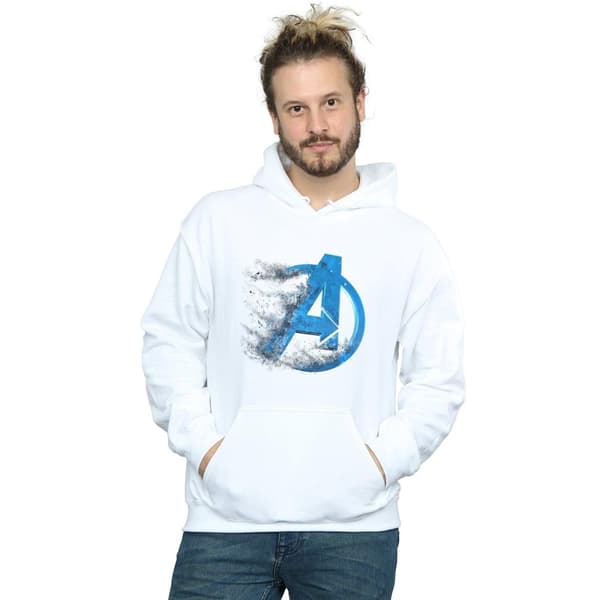 Marvel Mens Avengers Endgame Dusted Logo Hoodie