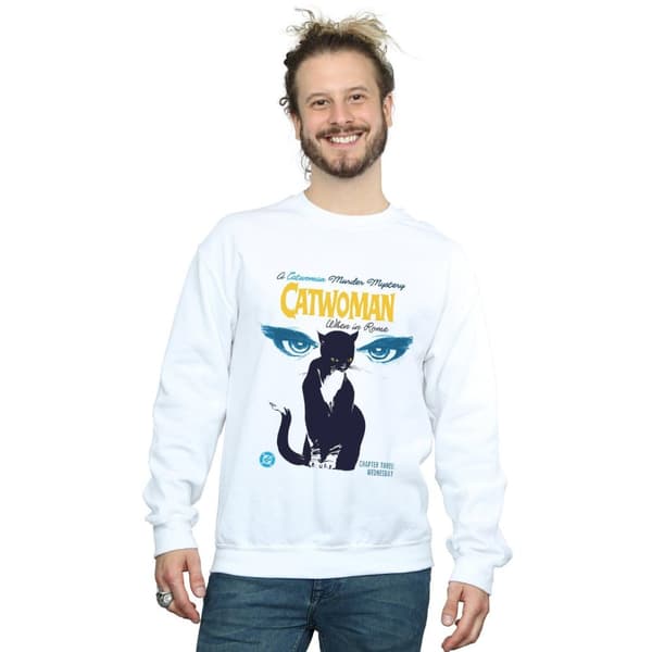 DC Comics Mens Batman Catwoman When In Rome Sweatshirt
