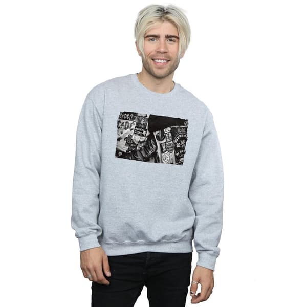 AC/DC Mens Badges And Posters Collection Sweatshirt