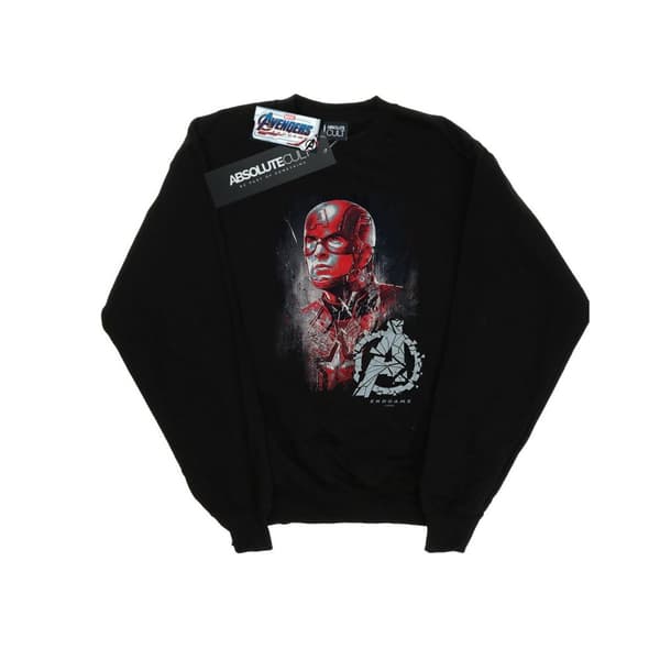 Marvel Girls Avengers Endgame Captain America Sweatshirt med borst