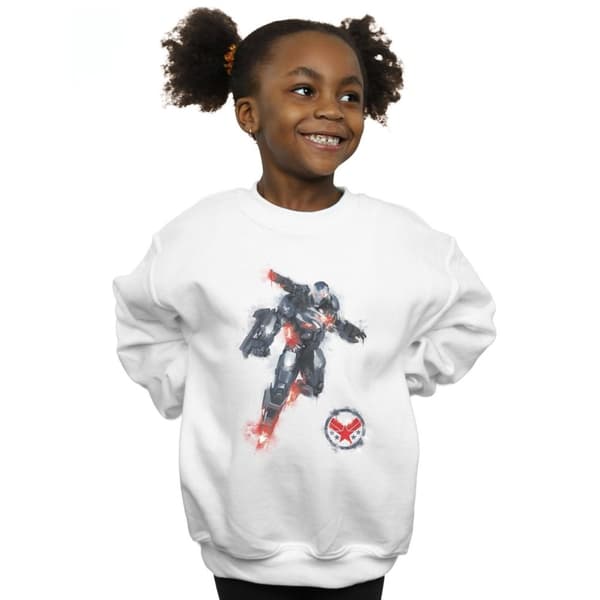 Marvel Girls Avengers Endgame Painted War Machine Sweatshirt