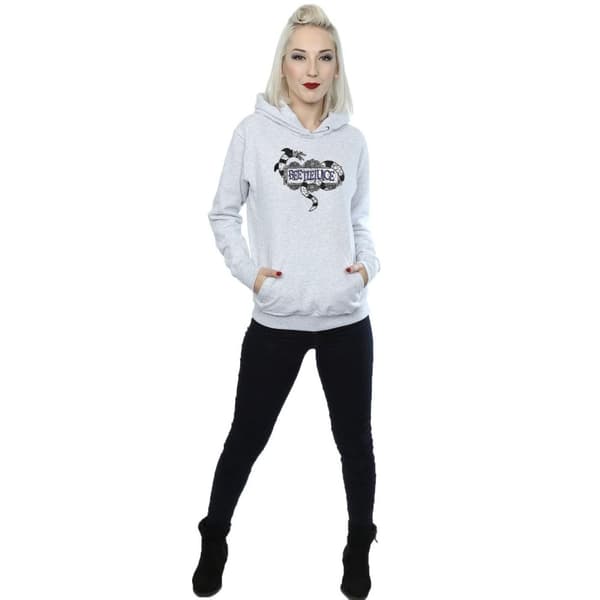 Beetlejuice Womens/Ladies Sandworm Logo Hoodie