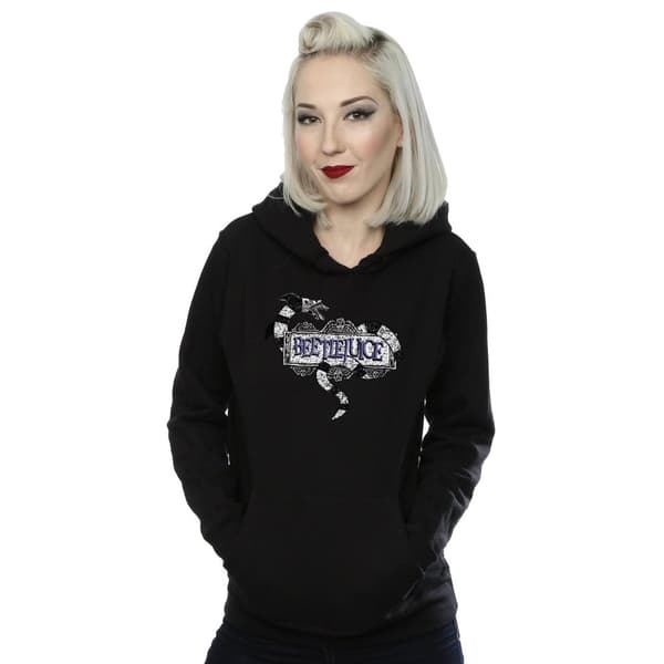 Beetlejuice Womens/Ladies Sandworm Logo Hoodie