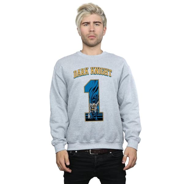 DC Comics Mens Batman Football Dark Knight Sweatshirt