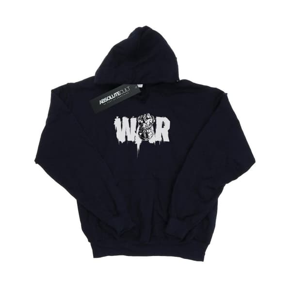 Marvel Mens Avengers Infinity War Fist Hoodie Navy Blue 3XL