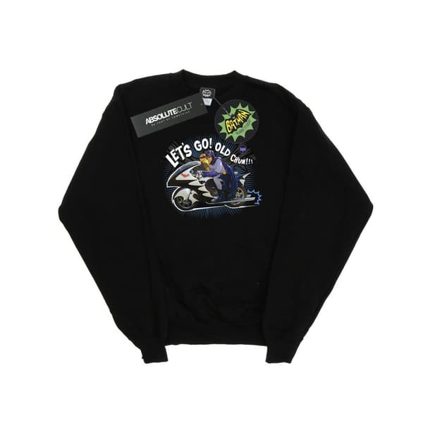 DC Comics Mens Batman TV Series Bat Bike Sweatshirt