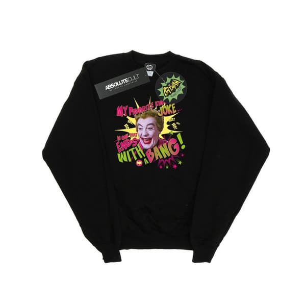 DC Comics Mens Batman TV Series Joker Bang Sweatshirt