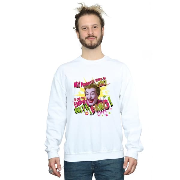 DC Comics Mens Batman TV Series Joker Bang Sweatshirt